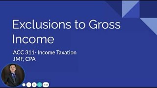 TAX Exclusions to Gross Income [upl. by Kaplan532]