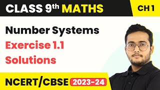 Number Systems  Exercise 11 Solutions  Class 9 Maths Chapter 1 [upl. by Ecnatsnok765]