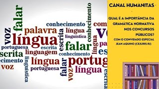 Live Qual é a importância da gramática normativa nos concursos públicos [upl. by Schoening813]