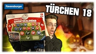 TÜRCHEN 18  RAVENSBURGER 3D BUNDESLIGA PUZZLE ADVENTSKALENDER  PacksUnited [upl. by Machutte]