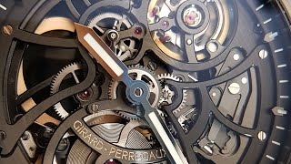 Girard Perregaux Laureato Skeleton Ceramic Ref GP000007  Blick ins Uhrwerk  movement functioning [upl. by Lerret745]