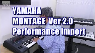 YAMAHA MONTAGE V20 Performance import Demo amp Review [upl. by Winni21]