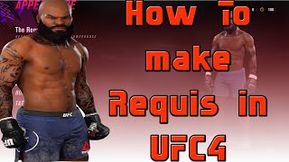 Guide How To Make REQUIS In UFC 4 [upl. by Shoshanna525]