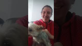 petite vidéo avec le chien de ma mère [upl. by Hsetim]