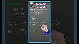 TEOREMA DEL RESTO mathproblem maths [upl. by Ritch454]