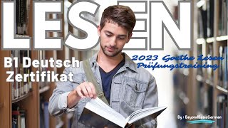 B1 Lesen 2023 Goethe Deutsch Zertifikat Modelltest 04 [upl. by Eelahc831]