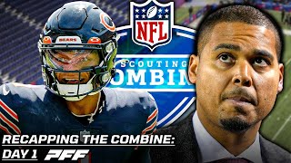 2024 NFL Combine Day One Recap  PFF [upl. by Einahpad]