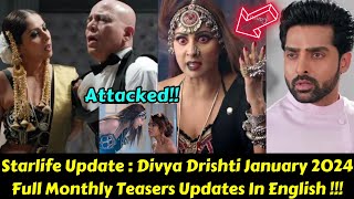 Starlife Divya Drishti January 2024 Full Teasers Updates In English Pishachini Kills Chiranjeev [upl. by Watt]