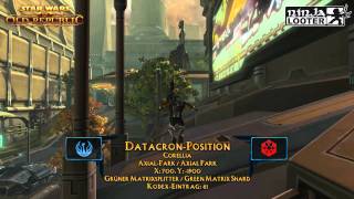 SWTOR  DatacronGuide Corellia  AxialPark  DatacronPosition auf Ninjalooterde [upl. by Eedyah]