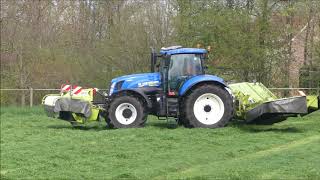 Ooms gras maaien 2019  New Holland T 7220 [upl. by Hermes]