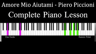 Amore Mio Aiutami  Piero Piccioni  Piano Tutorial [upl. by Rusty]