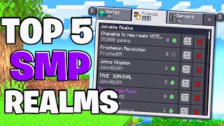 Top 5 BEST Realms For Minecraft Bedrock 121  REALM CODES [upl. by Nenney]