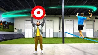 Boomerang Trick Shots 2  Dude Perfect [upl. by Oilcareh]