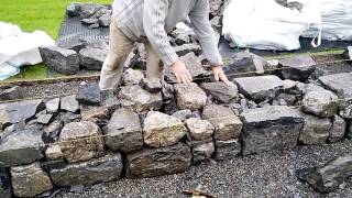 Wall building advice from stonemason Michael Fearnhead [upl. by Ecnarf732]