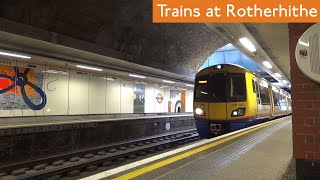 London Overground Trains at Rotherhithe [upl. by Ahsuoj860]