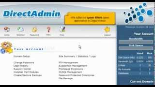Spamfilter instellen in DirectAdmin [upl. by Karilynn792]