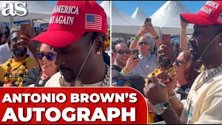 ANTONIO BROWN surprised by fans bizarre REQUEST for his AUTOGRAPH [upl. by Yelrac]