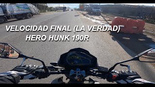 VELOCIDAD FINAL  HERO HUNK 190R  2021 [upl. by Nicoli]