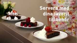 Kladdkaka  Matlagningsskola och Matlagningstips  MatHem  Tasteline [upl. by Wilmette806]