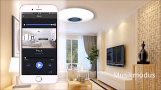 LED Musik Deckenleuchte mit Bluetooth Lautsprecher [upl. by Stearns]