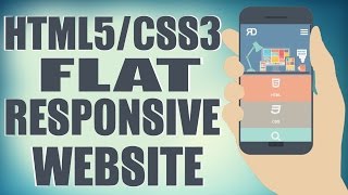 HTML5CSS3 Flat Responsive Website  Start To Finish Web Design Tutorial [upl. by Marolda269]