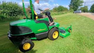 JOHN DEERE 1435 MOWER WORKING VIDEO [upl. by Namhcan]