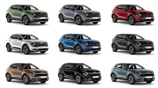 New KIA Sportage Colours and Trims 2022  Detailed Comparison [upl. by Aklim]