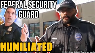 Federal Security Guard Humiliated by Cop and Auditor [upl. by Schroeder]