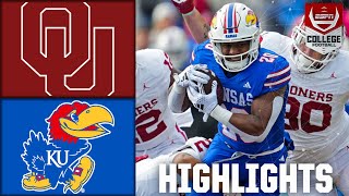 Oklahoma Sooners vs Kansas Jayhawks  4th Quarter Highlights [upl. by Ahsert]