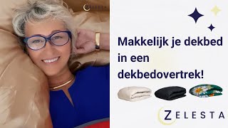 Makkelijk een dekbedovertrek om je dekbed  Hoe moet je je bed opmaken  Lifehack  Simpel en snel [upl. by Emera]