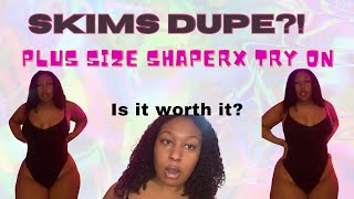 AMAZON SKIMS DUPE Shaperx Plus Size Shapewear Try On [upl. by Sivek923]