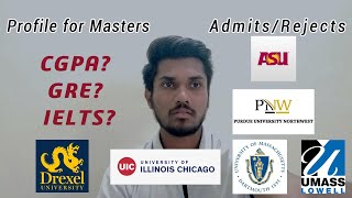 My Profile for Masters in the USA  Admits amp Rejects  Fall 24 [upl. by Allissa]