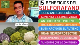 15 beneficios del❤️SULFORAFANO❤️🥦🥦 ANTICANCERÍGENO💪ANTIOXIDANTE👌 LONGEVIDAD💪CEREBRO💻OBESIDAD😮CORAZÓN [upl. by Calvert]