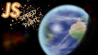 Jupiter Stupider SPEED PAINT  Earth “the blue marble” [upl. by Miculek]