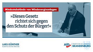 Mindestabstände von Windkraftanlagen  Lars Günther [upl. by Dong]