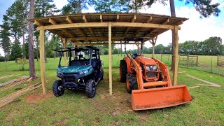 Building a Simple Homestead Shed  FULL BUILD [upl. by Elsa]