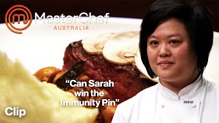 Sarahs chance at the Immunity Pin  MasterChef Australia  MasterChef Australia [upl. by Chong284]