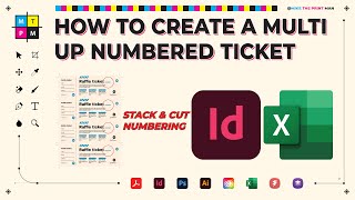 How to Create MultiUp Numbered Tickets in Adobe InDesign [upl. by Odraccir]