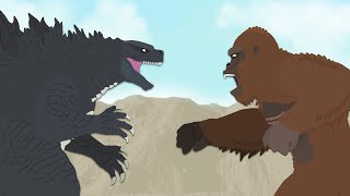 GODZILLA VS KONG  DinoMania  Monster Battles April Fools special [upl. by Aikal251]