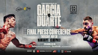 RYAN GARCIA VS OSCAR DUARTE FINAL PRESS CONFERENCE [upl. by Iblehs]