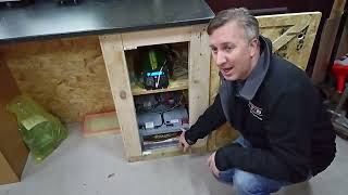 off grid garage 12 months review diesel heater roller doorwind turbinesolar panels12v inverter [upl. by Thebazile]