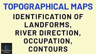 ICSE TOPOGRAPHICAL MAPS6 Contours  Occupation and River Direction [upl. by Elita]