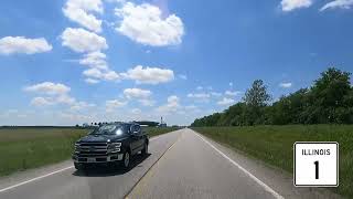 Illinois Route 1 Part 3 I64 Grayville ILL to Near Brownsville ILL [upl. by Ainesej]