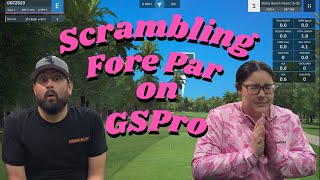 UncleNiece Duo Scrambling Fore Par On GSPro [upl. by Ahsaeyt]