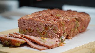 OLIVE LOAF Classic Deli Meat with PimentoStuffed Olives – Easy Recipe [upl. by Anila]