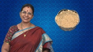 Paruppu Podi in Tamil  Mallika Badrinath Recipes  Dhal Powder Andhra Style [upl. by Ecirbaf354]