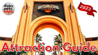 Universal Studios Florida ATTRACTION GUIDE  All Rides  Shows  2023  Universal Orlando Resort [upl. by Lawson]