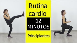 ⭐Rutina cardio para principiantes en casa 【12 minutos】 [upl. by Aihsitan]