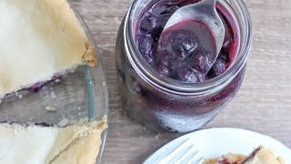 FromScratch Blueberry Pie Filling Recipe [upl. by Rozele696]