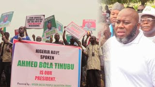 ASARI DOKUBO LED PEOPLE IN ABUJA 2 PROTEST AGAINST THOSE CALLLING 4 TINUBU INAUGURATION CANCELLATION [upl. by Ahsuatal]